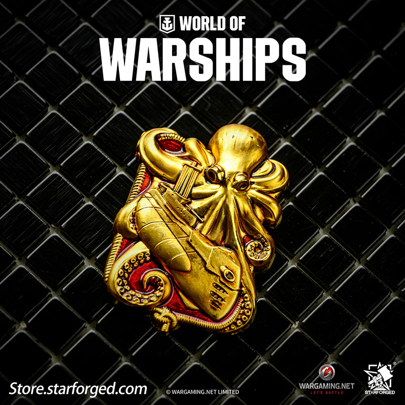 Starforged World of Warships Metal Badge Pin Brooch Badge Game Peripherals Wargaming License - Image 3