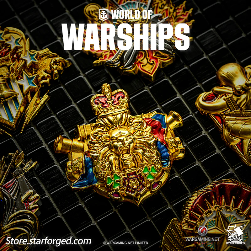Starforged World of Warships Metal Badge Pin Brooch Badge Game Peripherals Wargaming License - Image 4