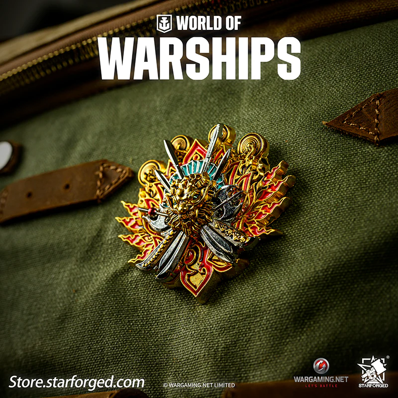 Starforged World of Warships Metal Badge Pin Brooch Badge Game Peripherals Wargaming License - Image 5