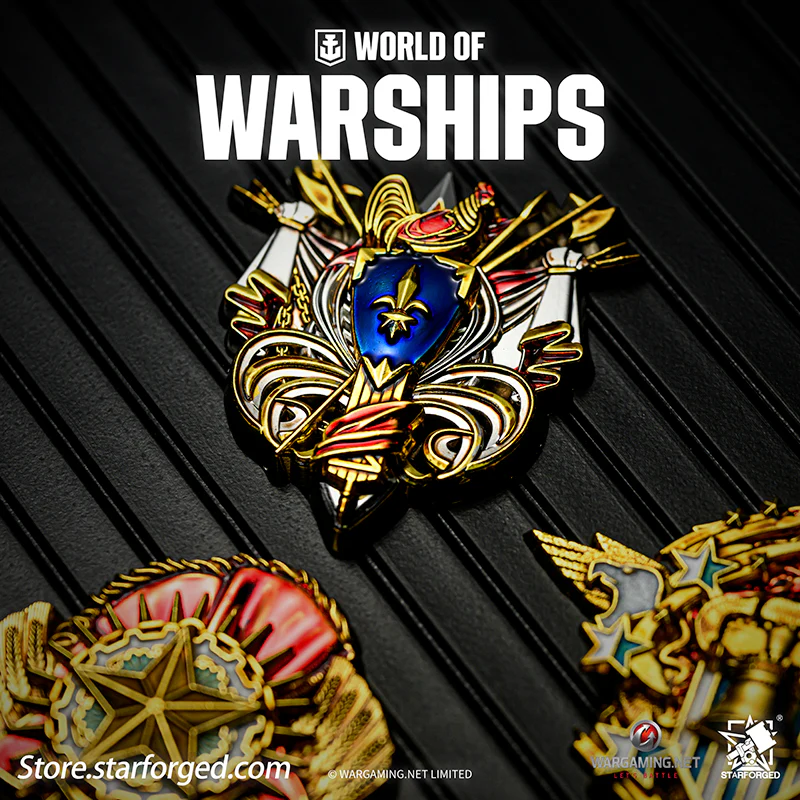 Starforged World of Warships Metal Badge Pin Brooch Badge Game Peripherals Wargaming License - Image 6