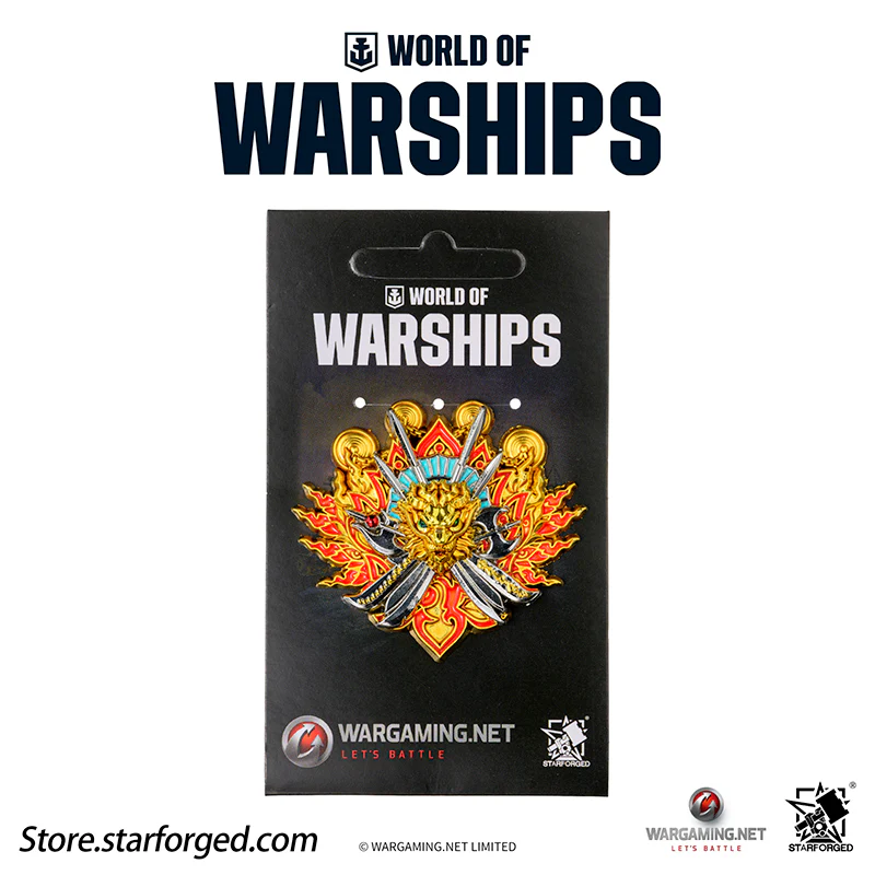 Starforged World of Warships Metal Badge Pin Brooch Badge Game Peripherals Wargaming License - Image 8