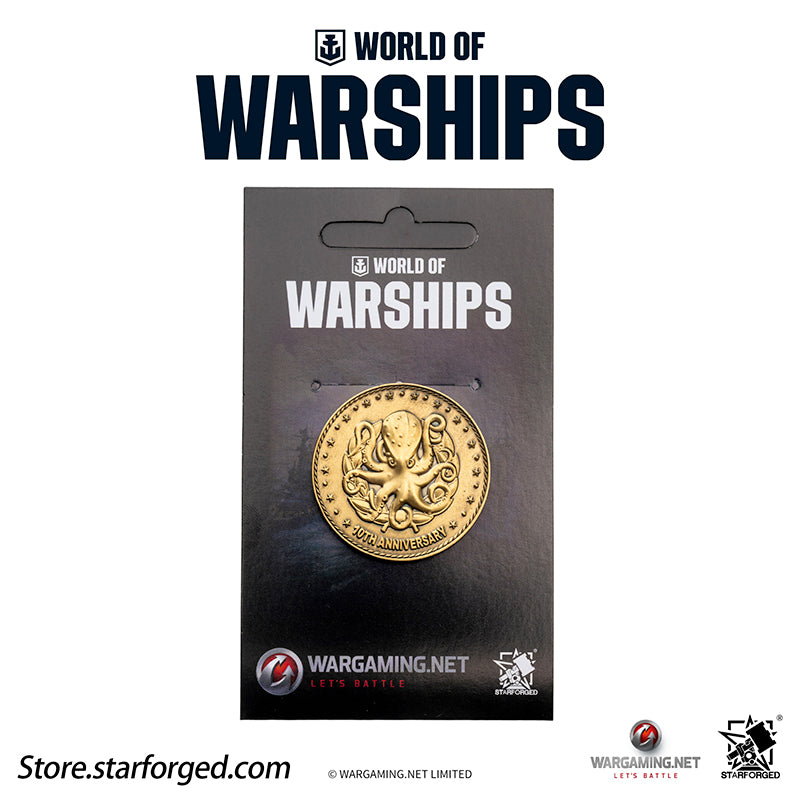 Starforged World of Warships WOWS 10th Anniversary Collectible Coin Game Peripherals Wargaming License - Image 13