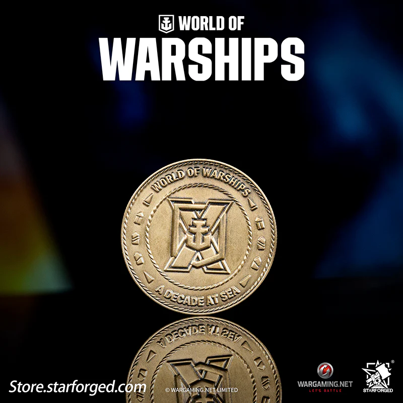 Starforged World of Warships WOWS 10th Anniversary Collectible Coin Game Peripherals Wargaming License - Image 4