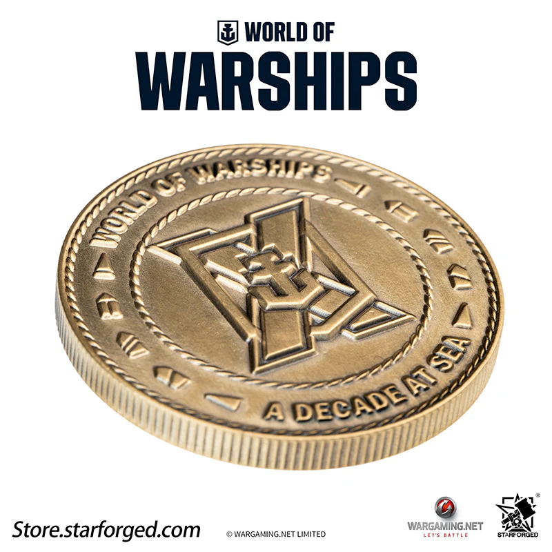 Starforged World of Warships WOWS 10th Anniversary Collectible Coin Game Peripherals Wargaming License - Image 9