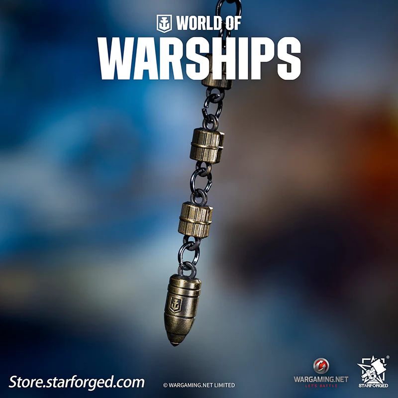 Starforged World of Warships WOWS Bullet Launch Keychain Game Peripherals Wargaming License - Image 3