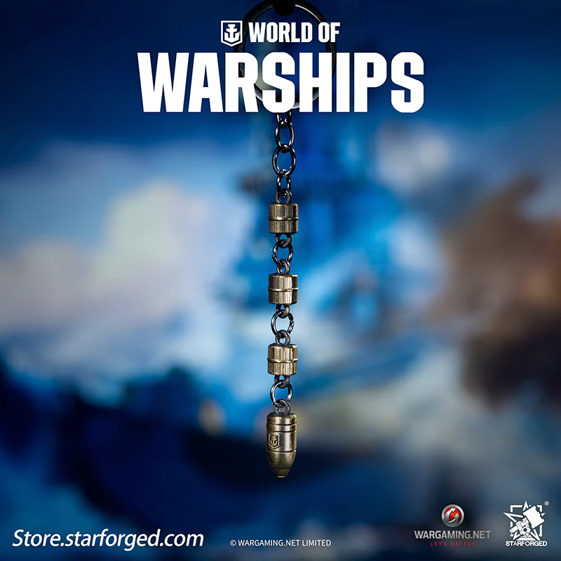 Starforged World of Warships WOWS Bullet Launch Keychain Game Peripherals Wargaming License - Image 4