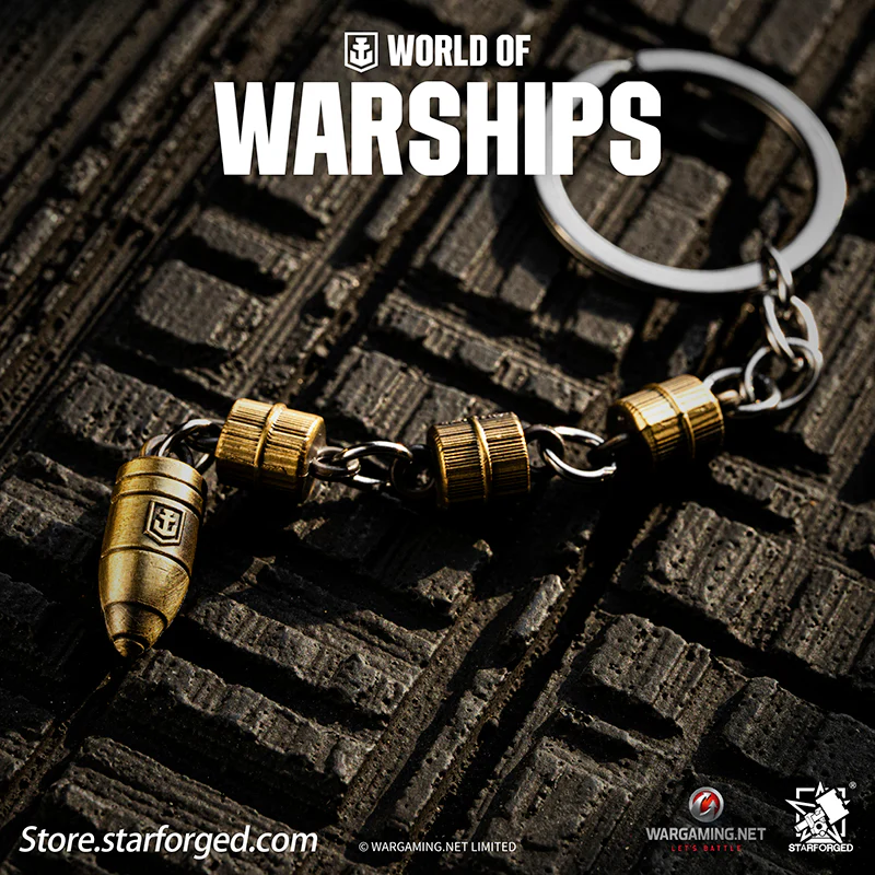 Starforged World of Warships WOWS Bullet Launch Keychain Game Peripherals Wargaming License - Image 7