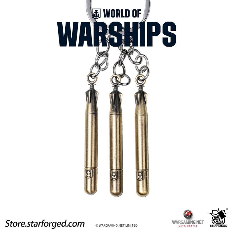 Starforged World of Warships WOWS Torpedo Keychain Game Peripherals Wargaming License - Image 9