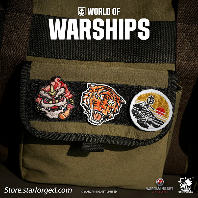 Starforged World of Warships WOWS Trendy Plaque Velcro Patch Game Peripherals Wargaming License - Image 4