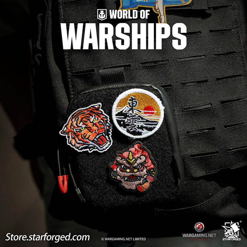 Starforged World of Warships WOWS Trendy Plaque Velcro Patch Game Peripherals Wargaming License - Image 6