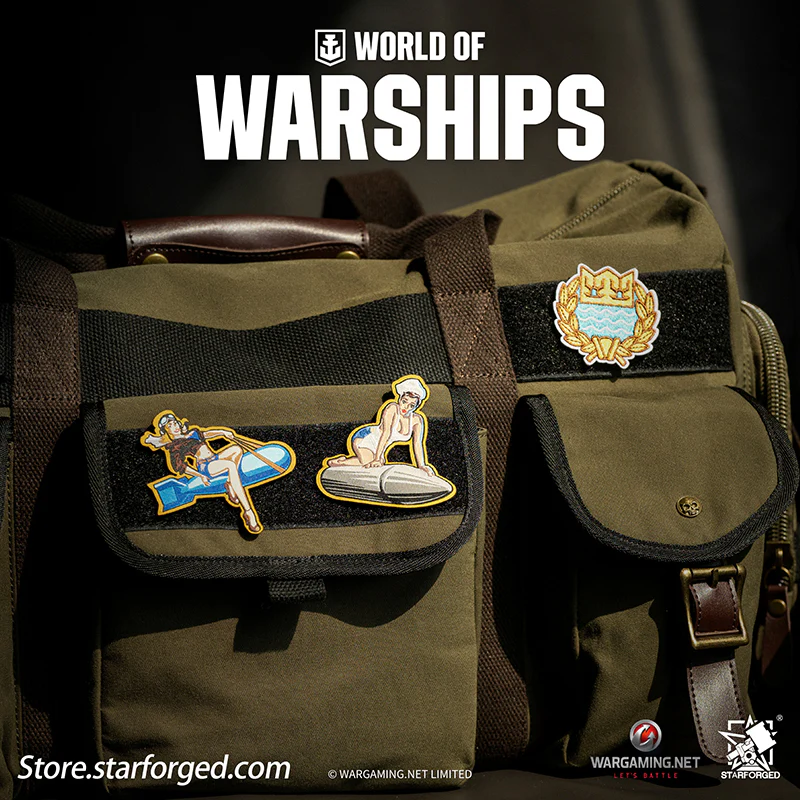 Starforged World of Warships WOWS Trendy Plaque Velcro Patch Game Peripherals Wargaming License - Image 8