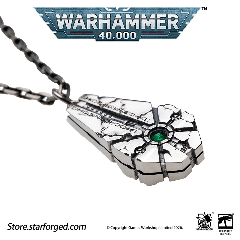Warhammer 40K Starstele of Dominion Pendant Necrons Necklace by Starforged - Image 11
