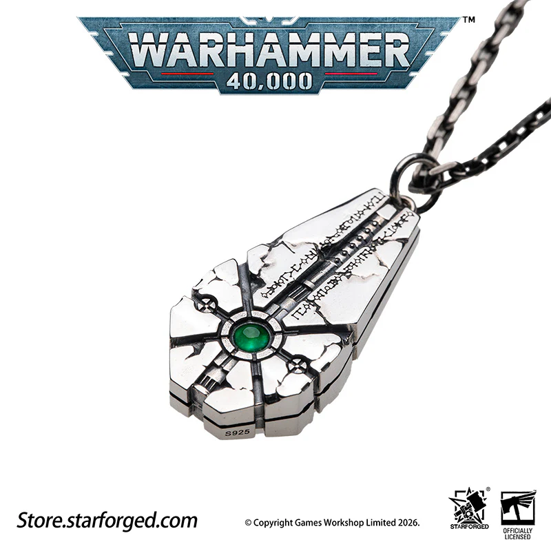 Warhammer 40K Starstele of Dominion Pendant Necrons Necklace by Starforged - Image 13