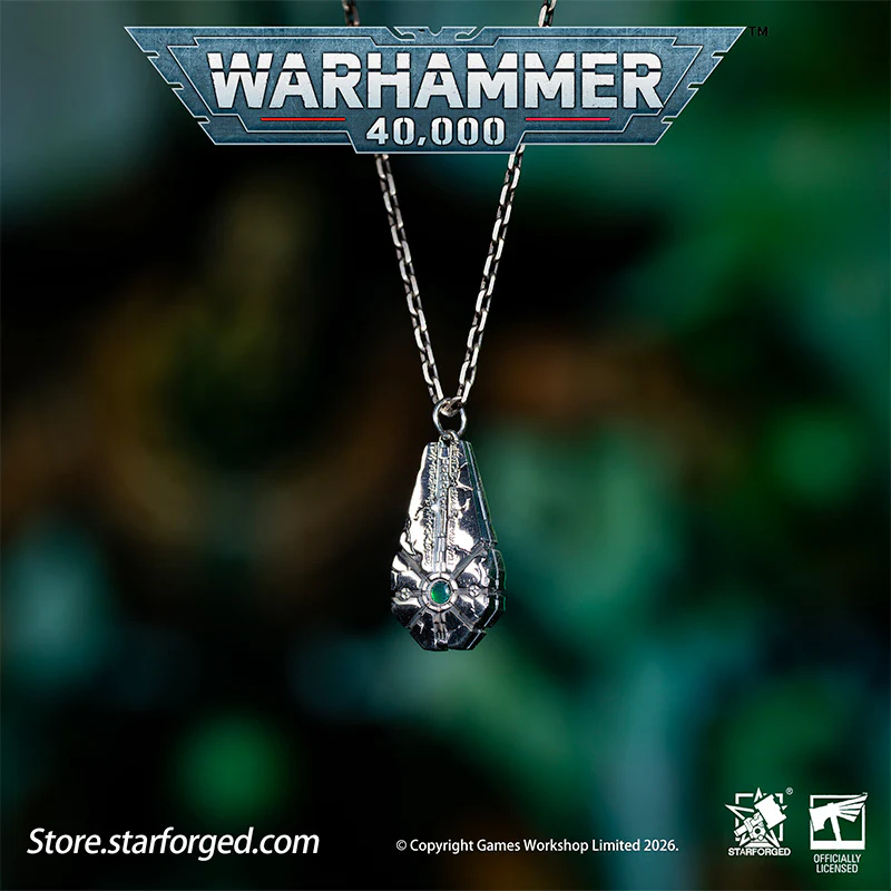 Warhammer 40K Starstele of Dominion Pendant Necrons Necklace by Starforged - Image 3