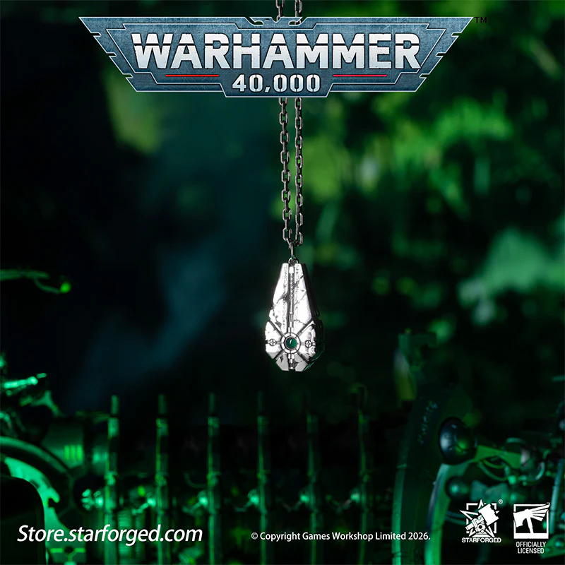 Warhammer 40K Starstele of Dominion Pendant Necrons Necklace by Starforged - Image 4