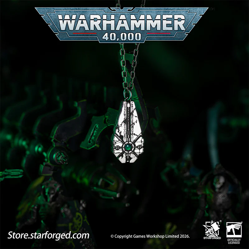 Warhammer 40K Starstele of Dominion Pendant Necrons Necklace by Starforged - Image 5