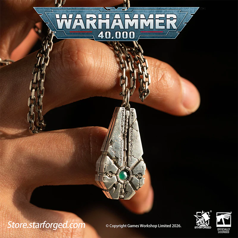 Warhammer 40K Starstele of Dominion Pendant Necrons Necklace by Starforged - Image 8