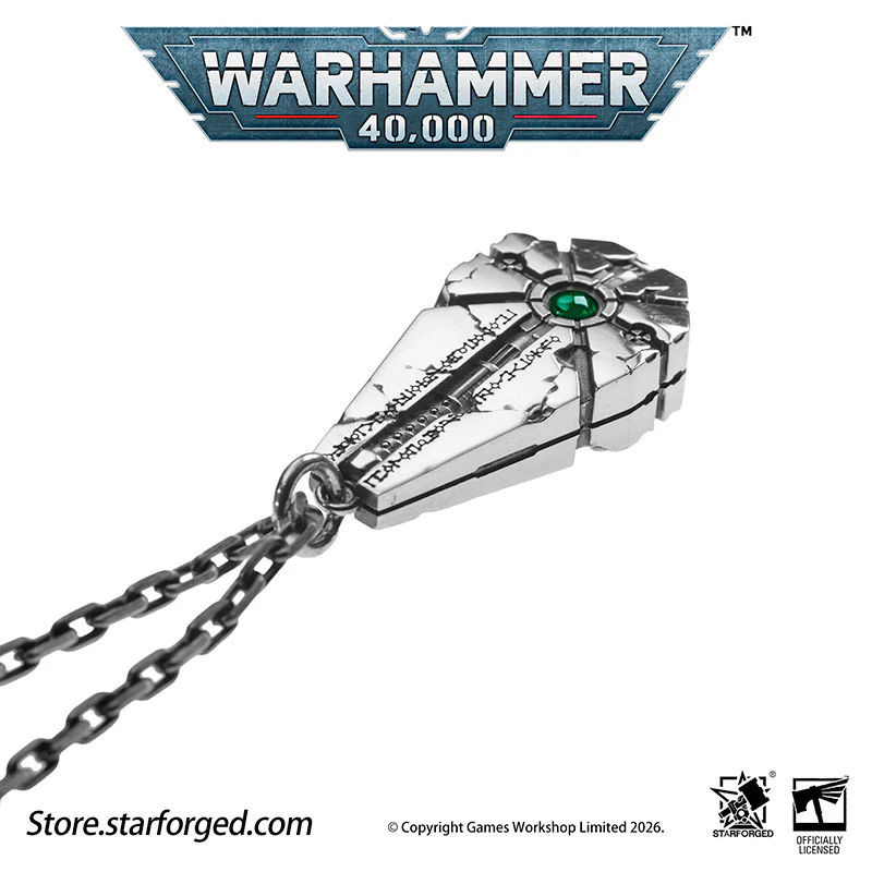Warhammer 40K Starstele of Dominion Pendant Necrons Necklace by Starforged - Image 9