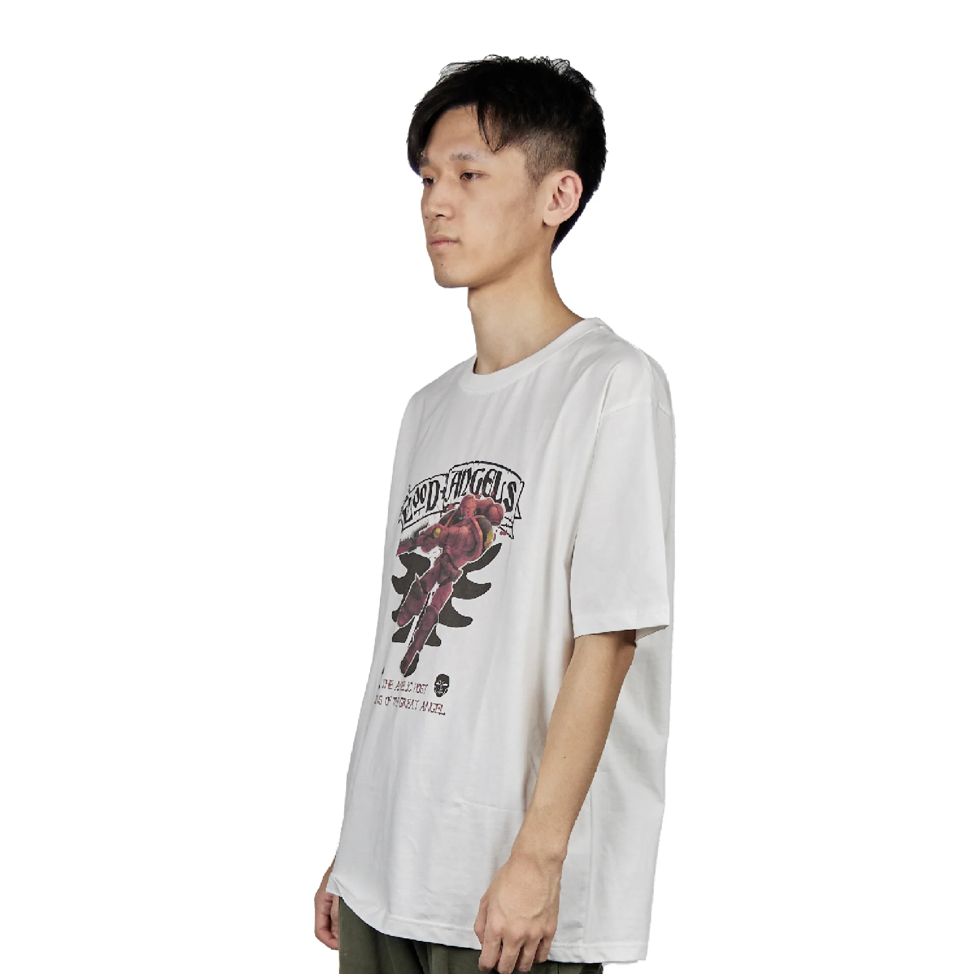 Warhammer 40K Themed T-Shirt Blood Angels 9th Legion White Short Sleeve - Image 5