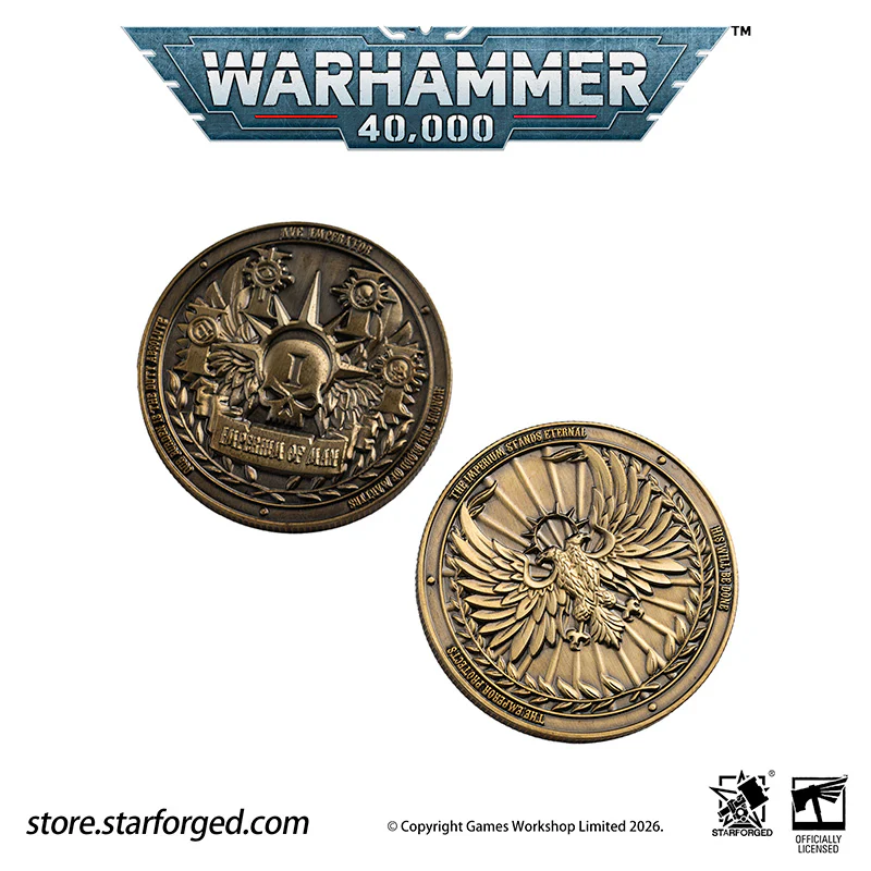 Warhammer 40K Collectible Coin Imperium of Man Terra Planetary Commemorative Coin Other - Image 12
