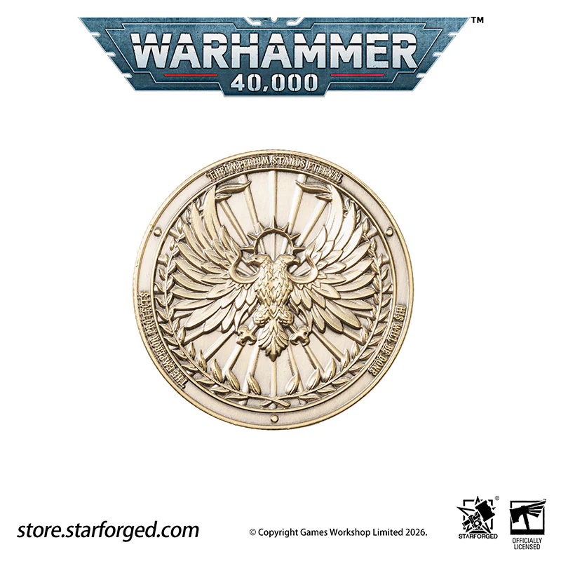 Warhammer 40K Collectible Coin Imperium of Man Terra Planetary Commemorative Coin Other - Image 13