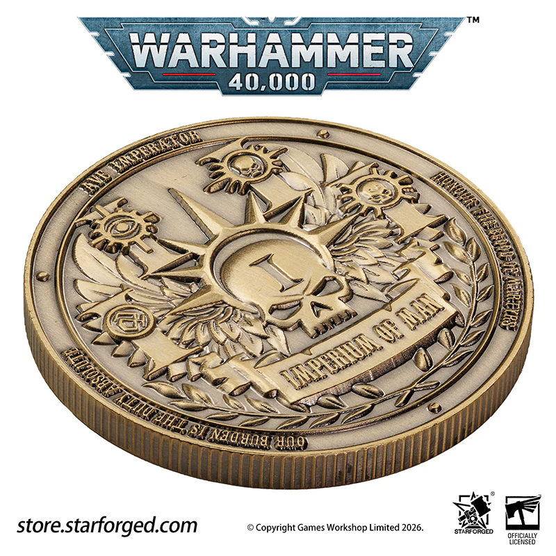 Warhammer 40K Collectible Coin Imperium of Man Terra Planetary Commemorative Coin Other - Image 17