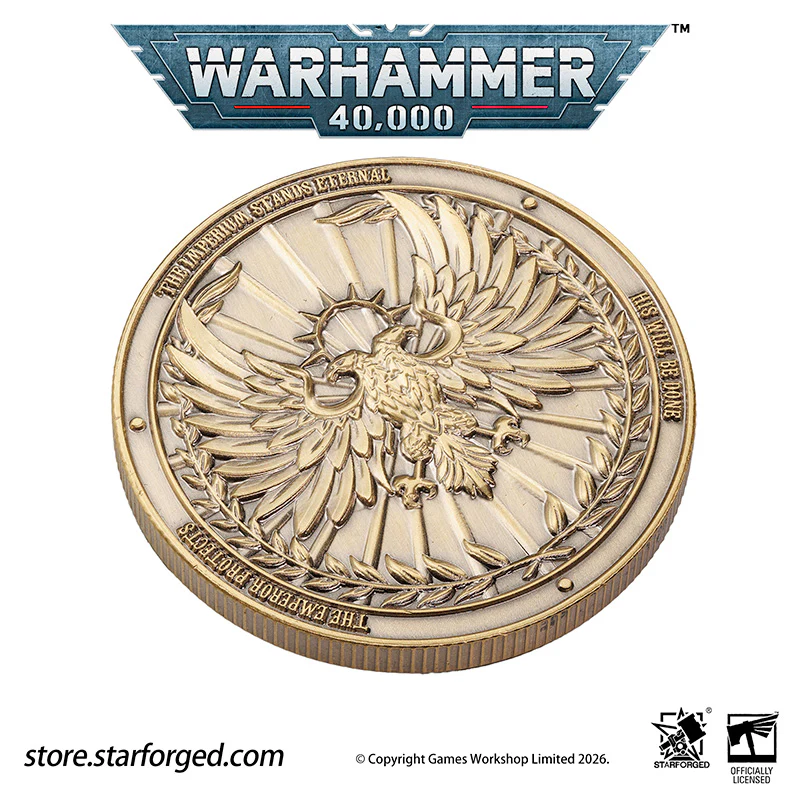 Warhammer 40K Collectible Coin Imperium of Man Terra Planetary Commemorative Coin Other - Image 18