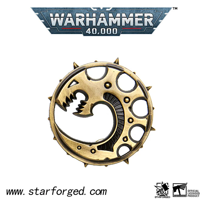 Warhammer 40K Mark of Brood Brothers Pin Badge Dragon Brooch Starforged - Image 4