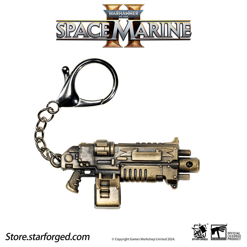 Starforged Warhammer 40K Space Marines Boltgun Keychain Space Marine 2 Weapon Pendant - Image 5